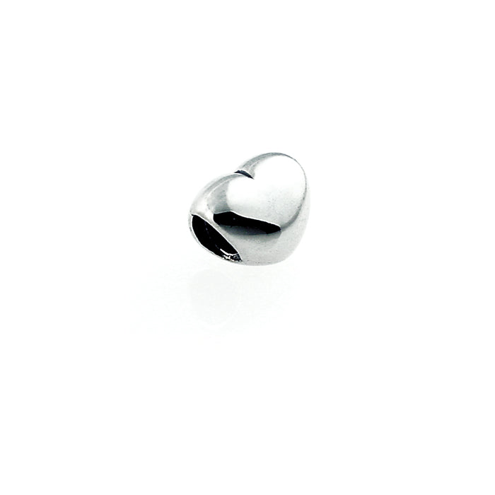Trove sterling silver heart bead