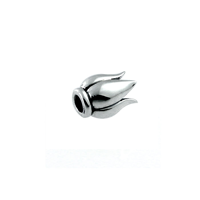 Trove sterling silver ferrule bead