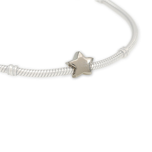 Trove sterling silver star bead