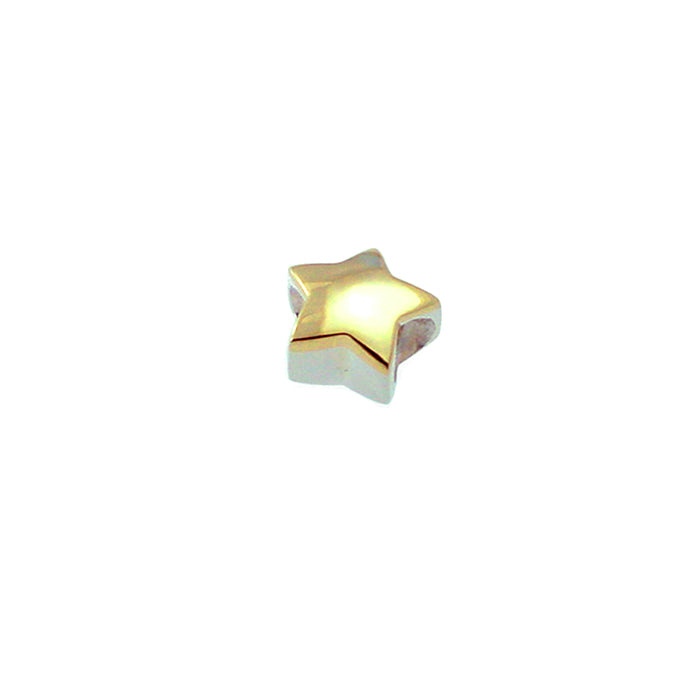 Trove sterling silver 24ct gold plate half star