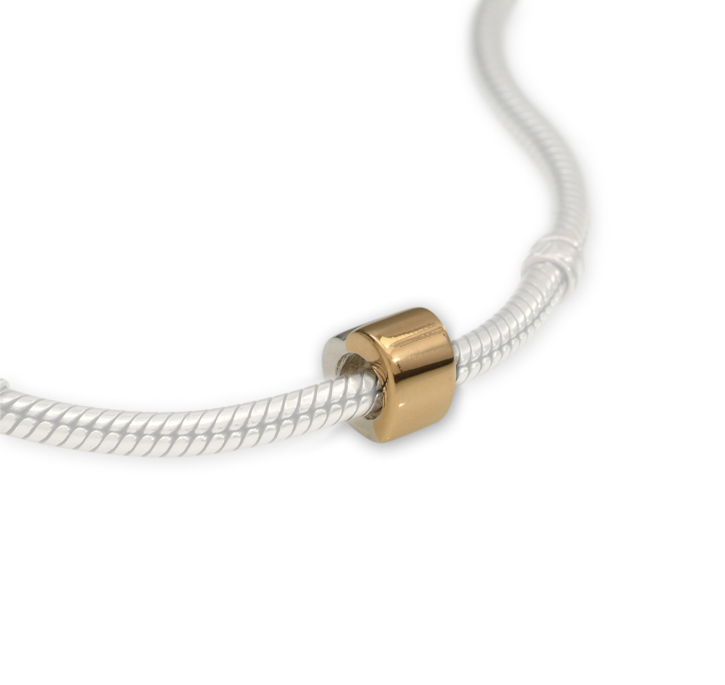 Trove sterling silver heart side on bead
