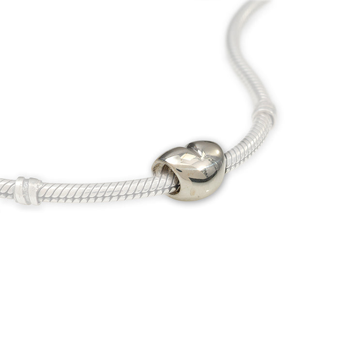 Trove sterling silver heart bead